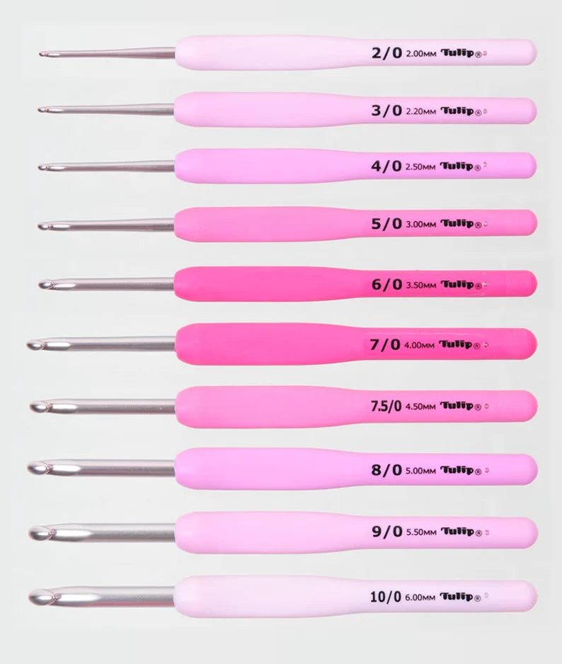 Photo of Tulip crochet hook in rose - 6 Inch