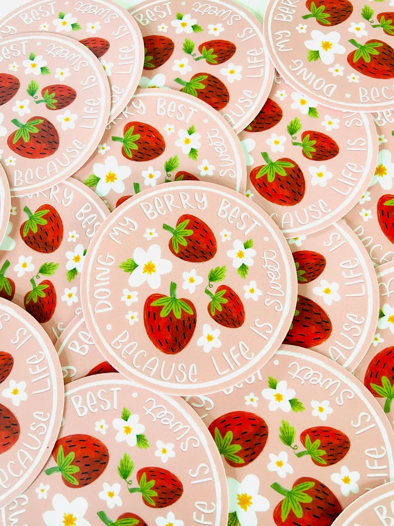 Photo of Makerie Day Sticker in 
Doing My Berry Best