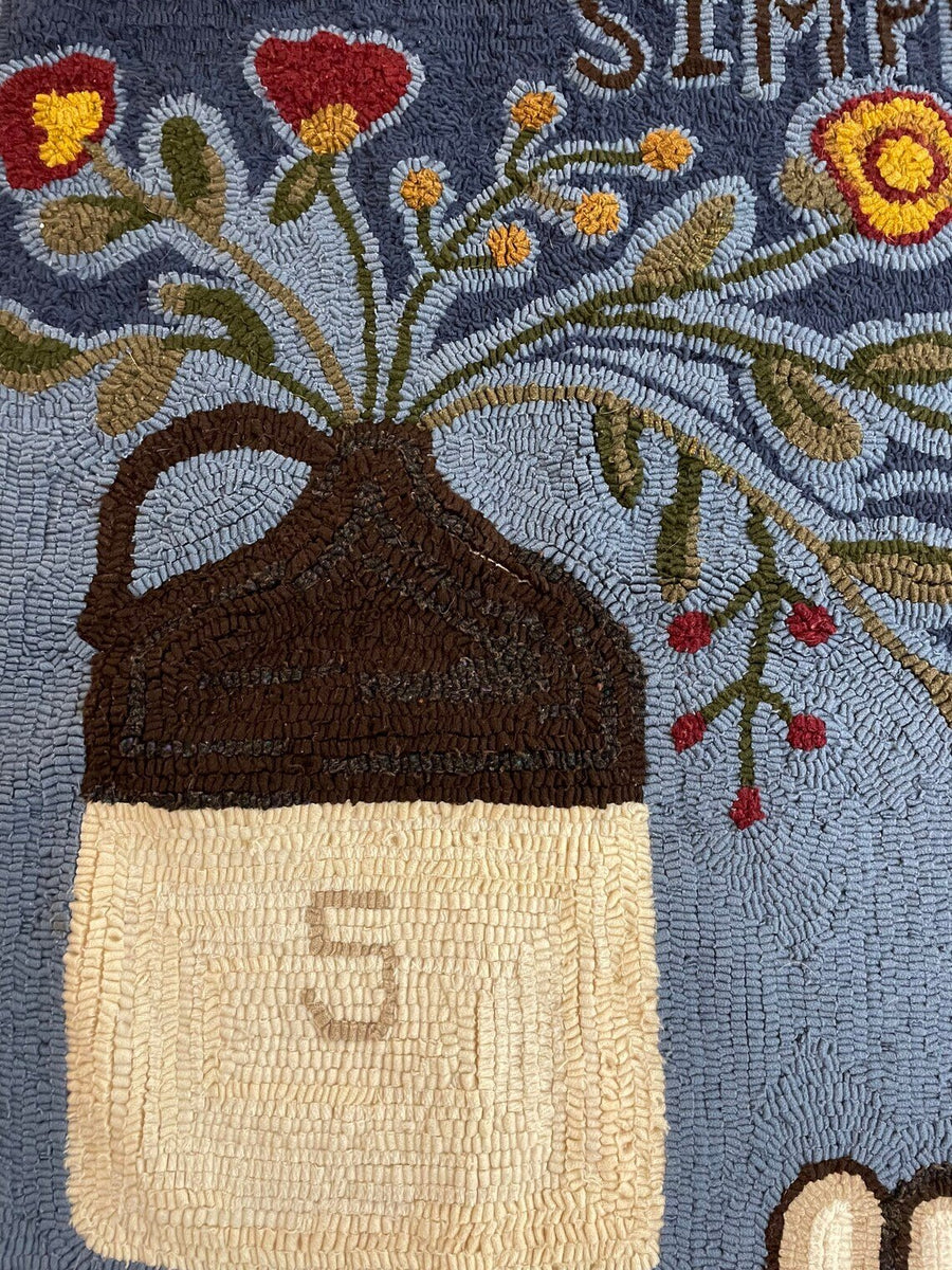 Red Cabin Rugs - Live Simply - Rug Hooking Pattern - 28 x 31 – Humble ...