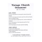 Photo of Buttermilk Basin Pattern in Vintage Church Ornament - Wool Applique