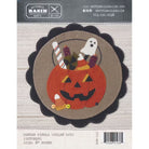 Photo of Center Circle Woolen Mat October in Wool Applique from Buttermilk Basin