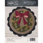 Photo of Center Circle Woolen Mat December in Wool Applique from Buttermilk Basin