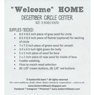 Photo of Center Circle Woolen Mat December in Wool Applique from Buttermilk Basin
