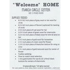 Photo of Center Circle Woolen Mat March in Wool Applique from Buttermilk Basin