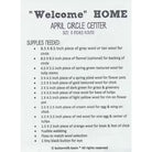 Photo of Buttermilk Basin Pattern in Center Circle Woolen Mats - April - Wool Applique
