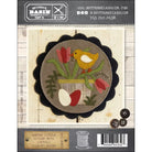 Photo of Buttermilk Basin Pattern in Center Circle Woolen Mats - April - Wool Applique