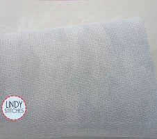 Photo of 18 count Aida Fabric in Stormy Clouds - Cross Stitch Fabric Fat Half