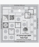 Photo of 4" Curvy Log Cabin Trim Tool Nin Slip in Rulers from Creative Grids