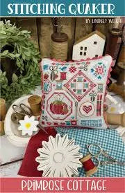 Photo of Stitching Quaker in Cross Stitch from Primrose Cottage