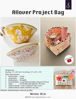 Photo of Allover Project Bag in Patterns from Minki Kim