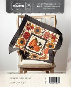Photo of Pumpkin Patch Quilt in Wool Applique Pattern from Buttermilk Basin