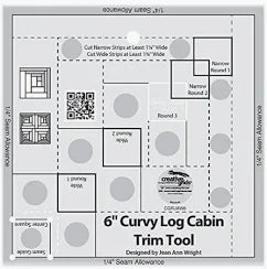 Photo of 6" Curvy Log Cabin Trim Tool in Rulers from Creative Grids