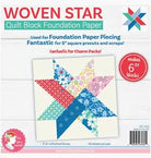 Photo of " Woven Star Quilt Block Foundation Paper in Paper Piecing from t's Sew Emma