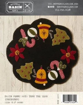 Photo of Basin Penny Thru The Year December in Wool Applique from Buttermilk Basin