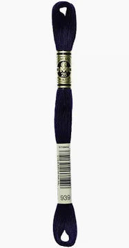 Photo of 6 Strand Floss 939 from DMC