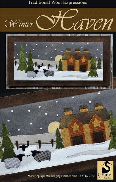Photo of Traditional Expressions in Winter Haven from Crane Design - Wool Applique Pattern