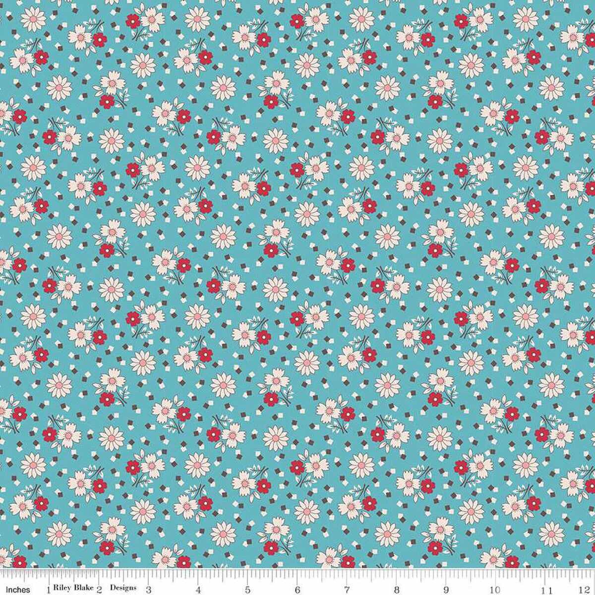 Photo of Riley Blake Designs 100% Cotton Fabric in Cottage Yesterday from Mercantile - 44"/45" Wide Fabric